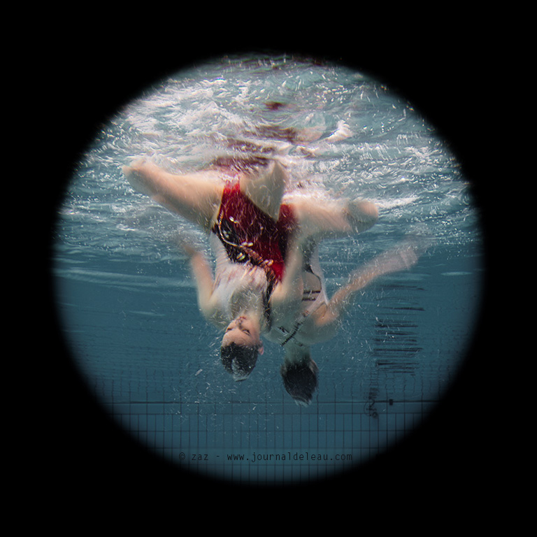 natation synchronisee duo sous l eau france morgane beteille et estel-anais hubaud open make up for ever montreuil