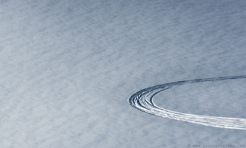 Ski dans la poudreuse